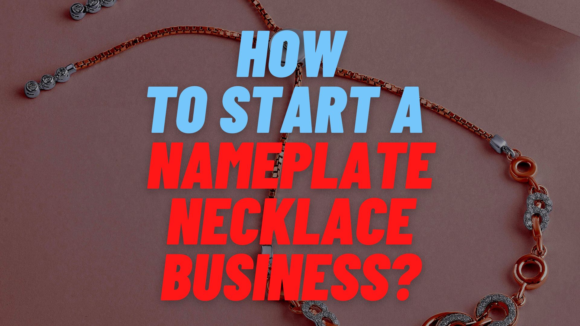 start a nameplate necklace business